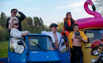Kurbulē uz upi. Foto: Aija Valtmane39
